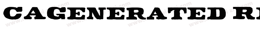 CAGenerated Regular字体转换